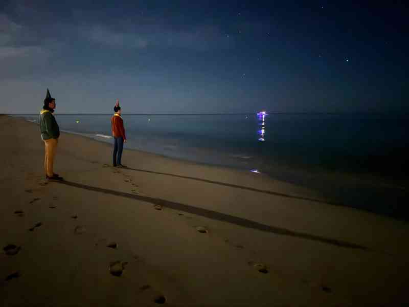 El minuto antes de la medianoche. Categoría: Escenas nocturnas. Ubicación: Playa de Morro Jable, Fuerteventura